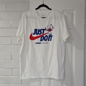 Nike White 'Just Do It' Graphic Tee Size XL